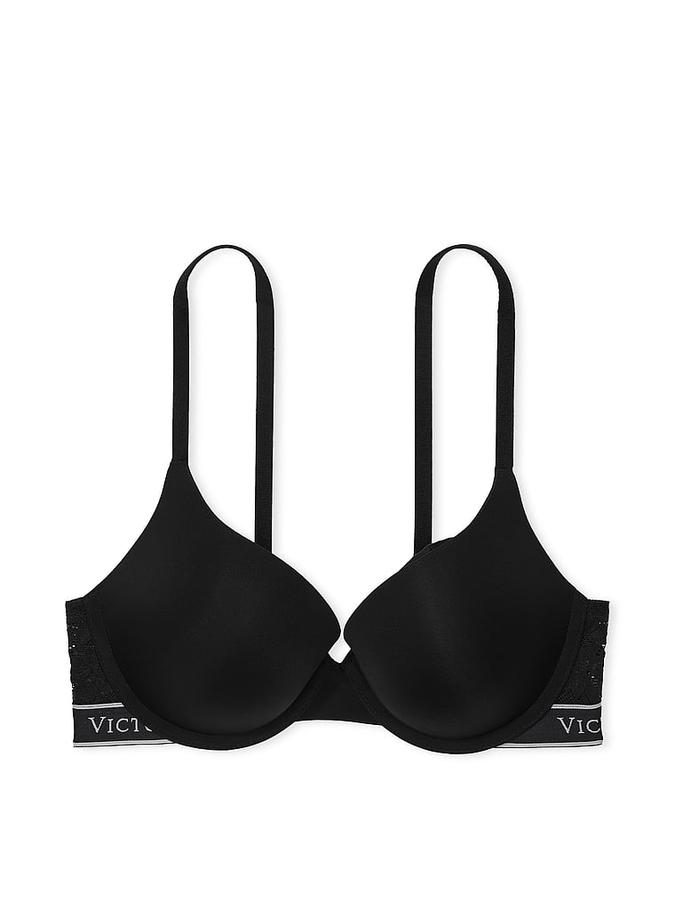 Push-Up Perfect Shape Lace-Trim Bra image number 2