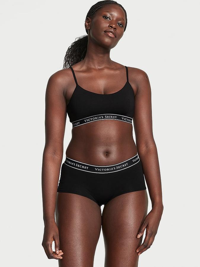 Logo Cotton Boyshort Panty image number 3