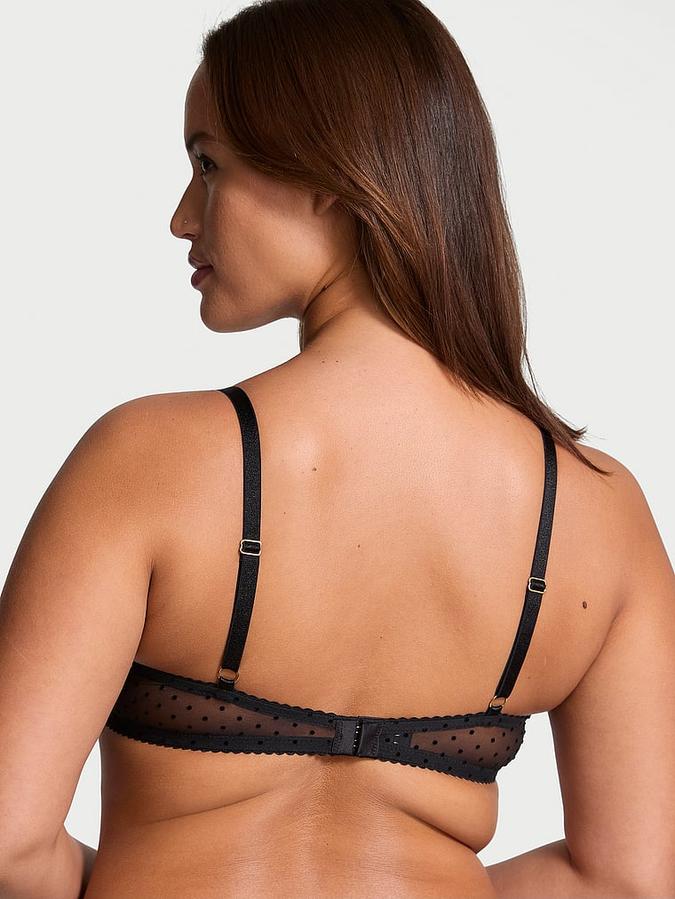 Jingle Bells Mesh Unlined Demi Bra image number 1