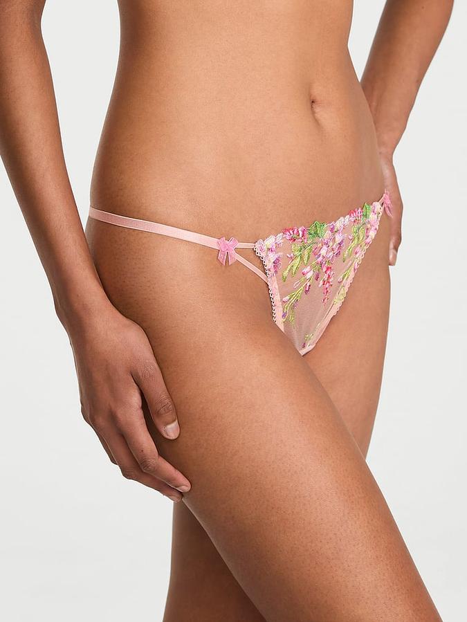 Wisteria Embroidery V-String Panty image number 0