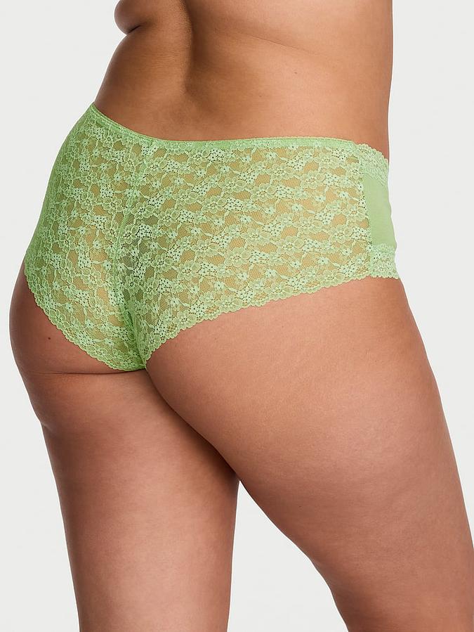 Cotton Lace-Trim Cheeky Panty