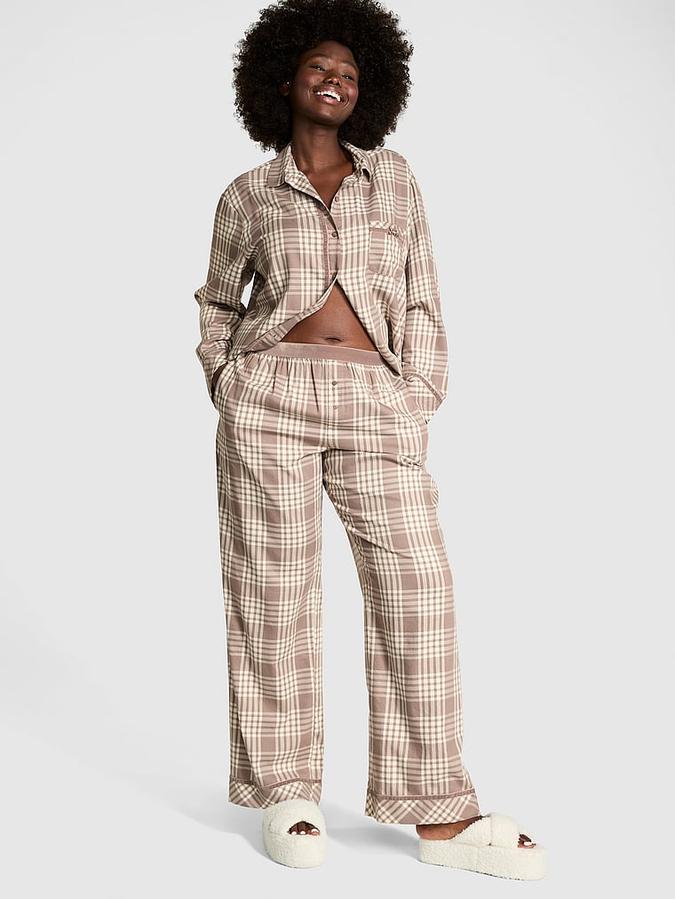 Flannel Long Pajama Set image number 0