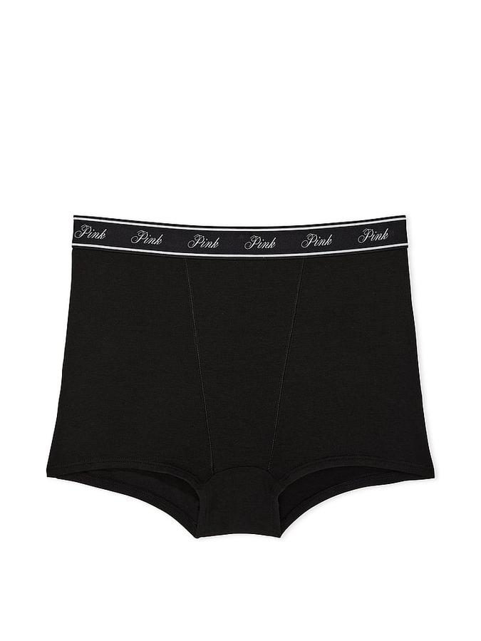Logo Cotton High-Waist Boyshort Panty image number 2