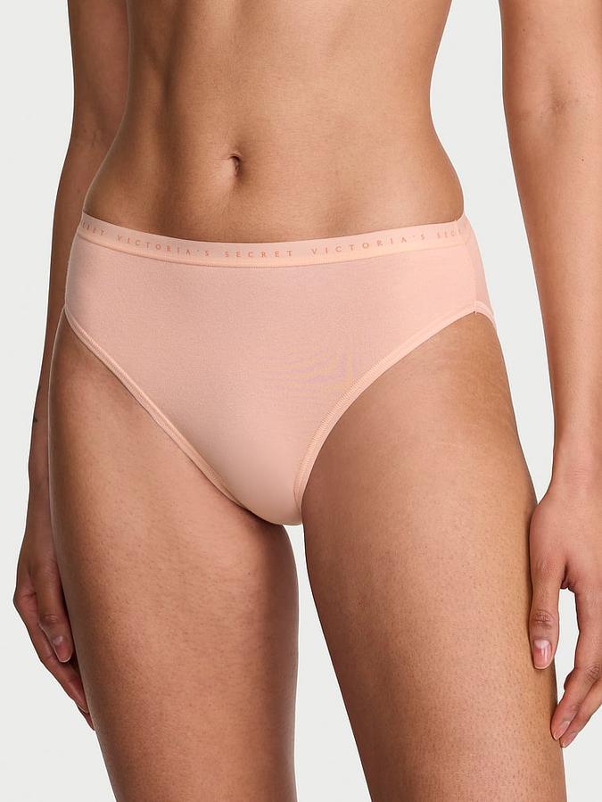 Stretch Cotton High-Leg Brief Panty