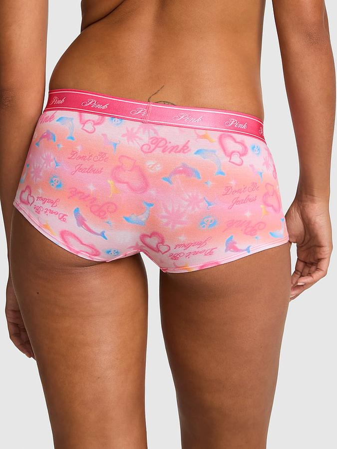 Logo Cotton Boyshort Panty