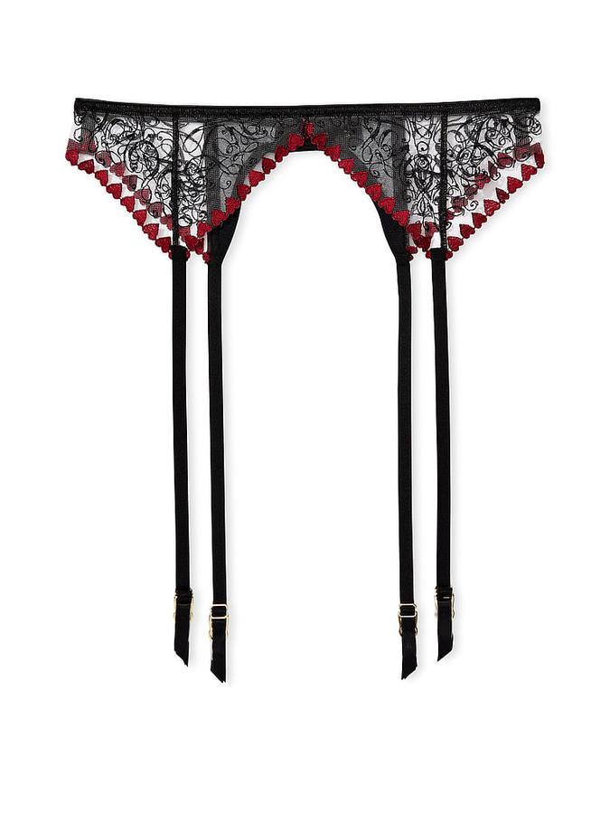 Love Letters Embroidery Garter Belt image number 2