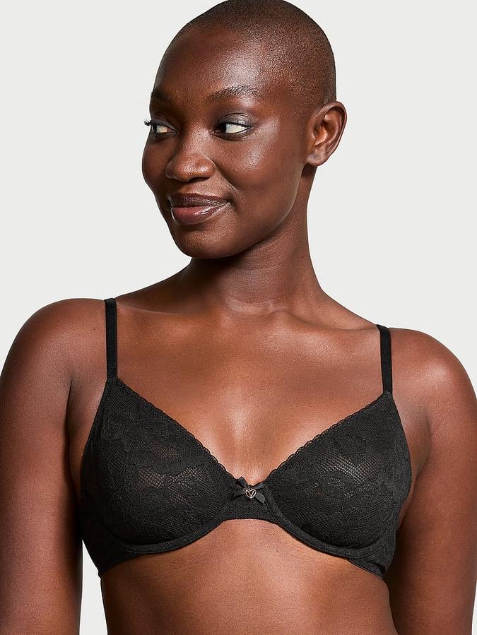 Invisible Lift Unlined Lace Demi Bra image number 0