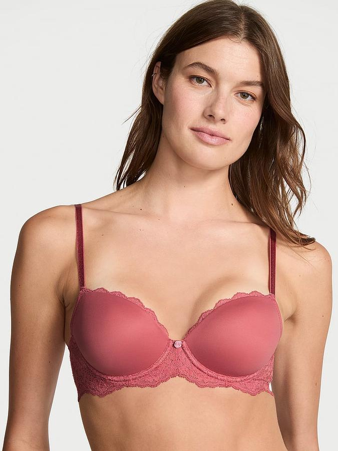 Smooth & Lace Lightly Lined Classic Coverage Demi Bra image number 0