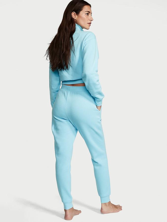 Cotton Fleece High-Rise Jogger Pants image number 1
