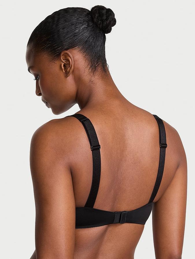 Logo Shine Strap Lightly Lined Low-Cut Demi Bra