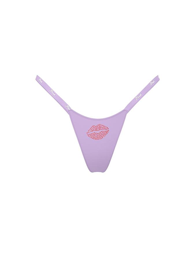 Logo Cotton String Micro Thong Panty image number 2