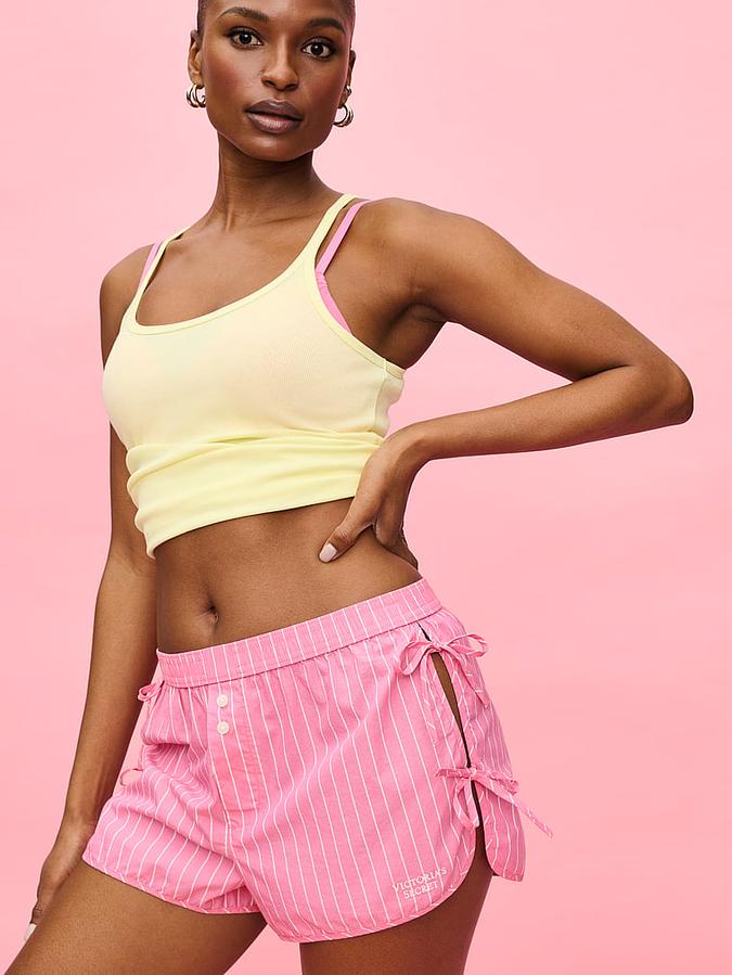 Mix & Match Sleep Heritage Cotton Pajama Shorts image number 3