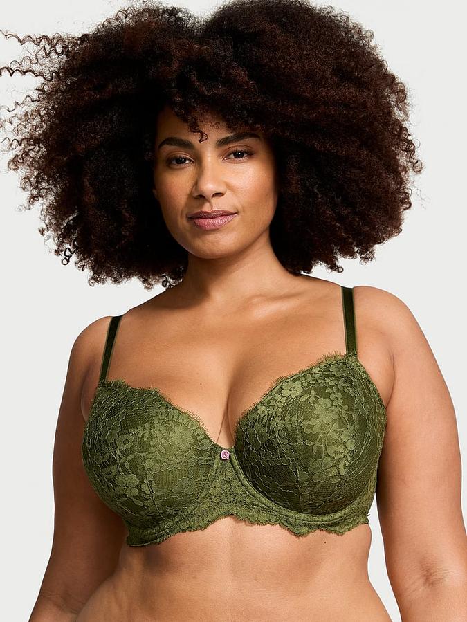Brown Lace Lightly Lined Classic Coverage Demi Bra Lace Lightly Lined Classic Coverage Demi Bra