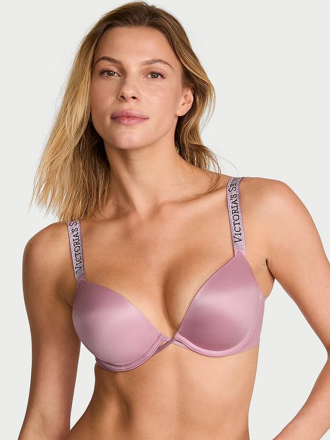 Bombshell Logo Shine Strap Add-2-Cups Push-Up Bra