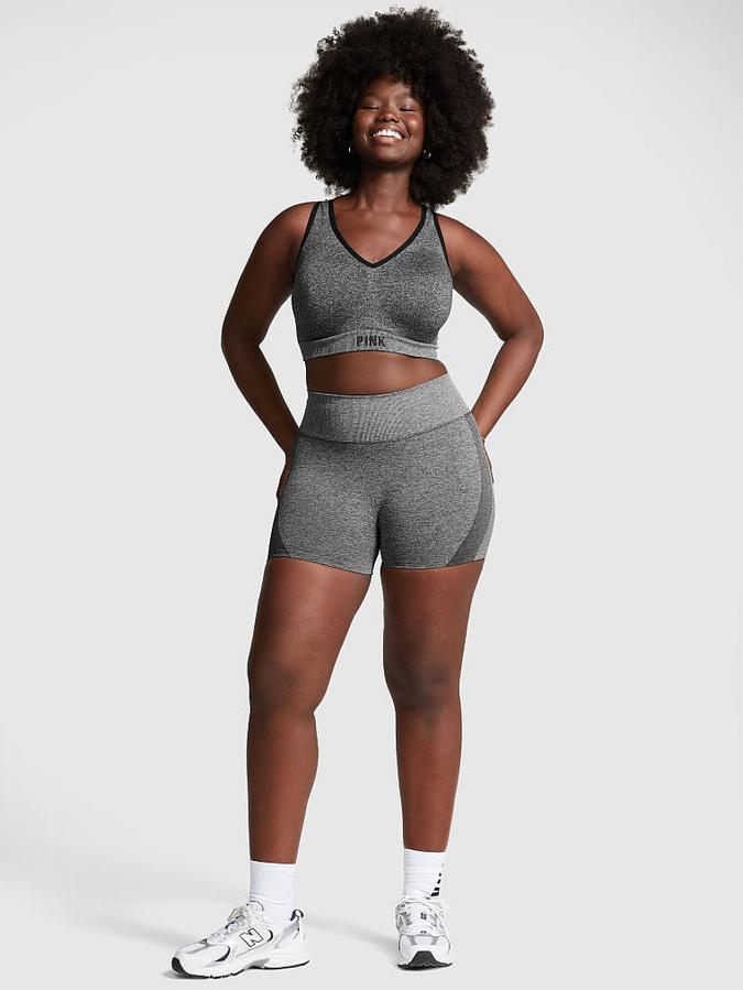 Seamless High-Waist Shorties image number 3