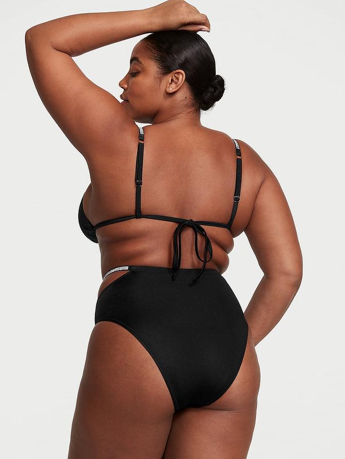 Shine Strap Triangle Bikini Top image number 1
