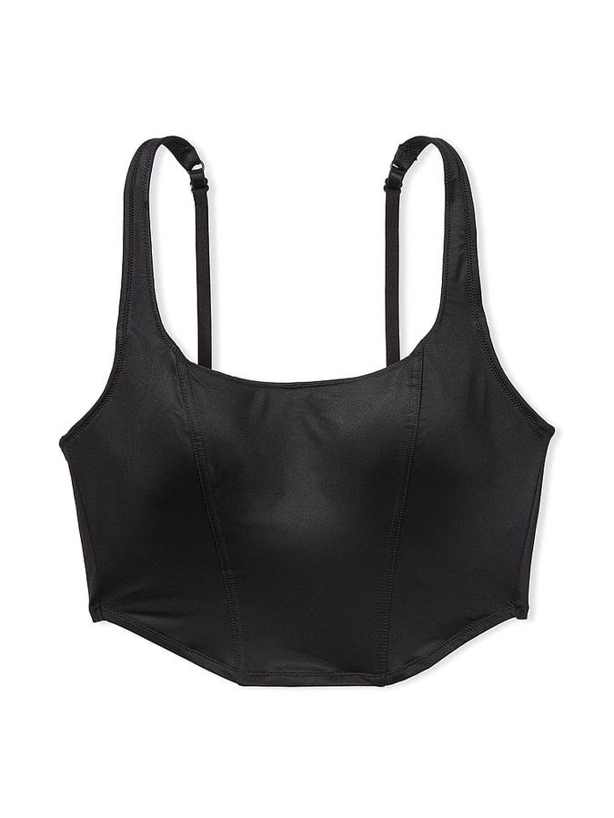 Satin Lightly Lined Corset Top image number 2