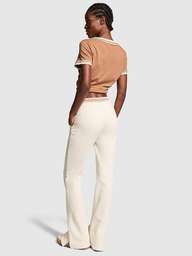 Ivy Fleece Split-Hem Flare Sweatpants image number 1