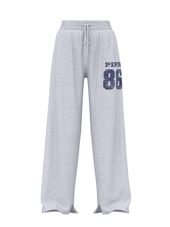 Ivy Fleece Wide-Leg Split-Hem Sweatpants image number 2