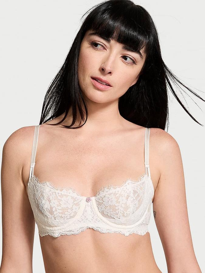 Wicked Unlined Lace Balconette Bra image number 0