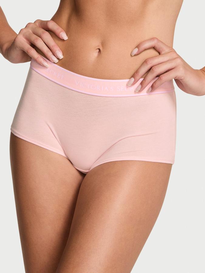 Logo Cotton Boyshort Panty