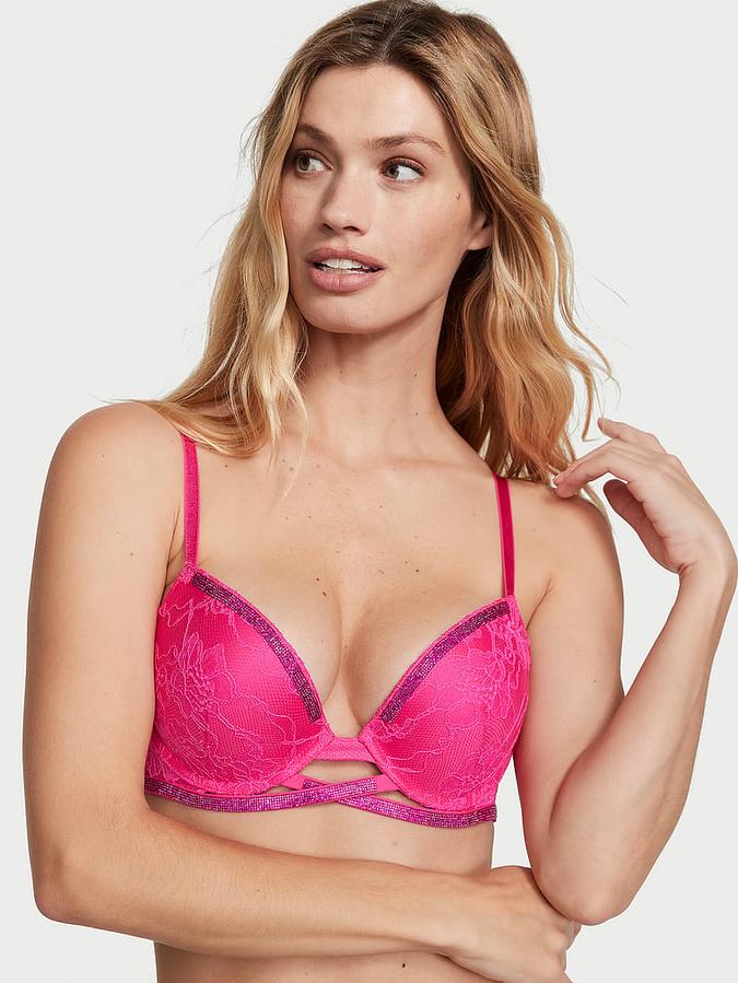 Shine Cradle Lace Push-Up Bra image number 0
