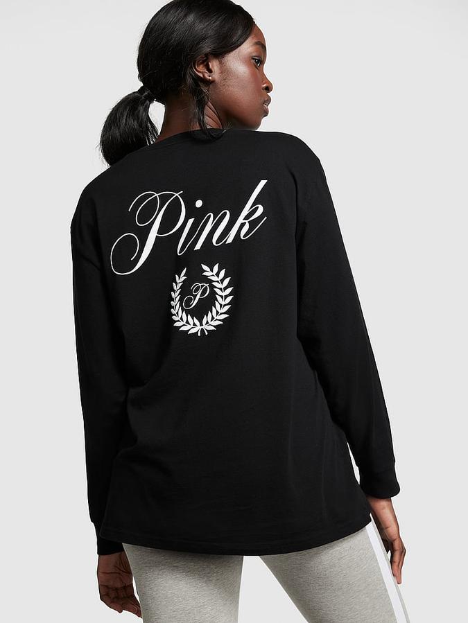 Oversized Long-Sleeve Campus Tee image number 1