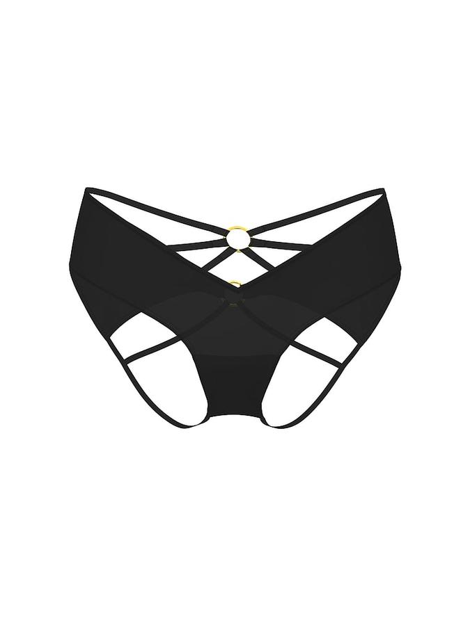 Strappy Ring Hardware Open-Back Cheeky Panty image number 2