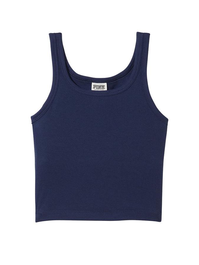 Rib Crop Tank Top image number 2