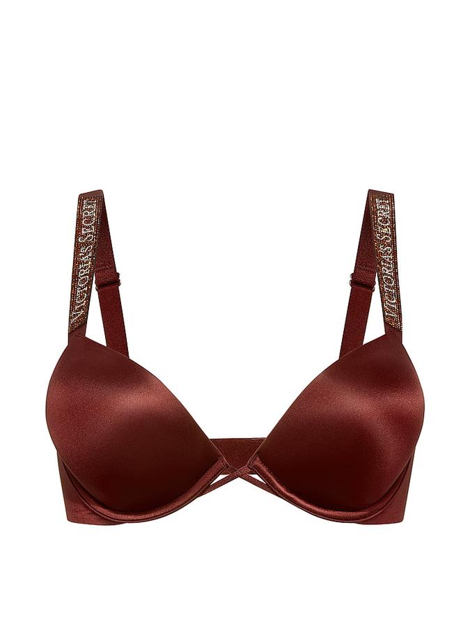 Bombshell Logo Shine Strap Add-2-Cups Push-Up Bra image number 2