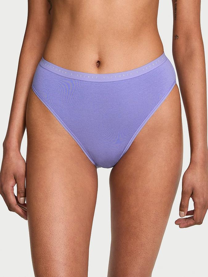 Stretch Cotton High-Leg Brief Panty