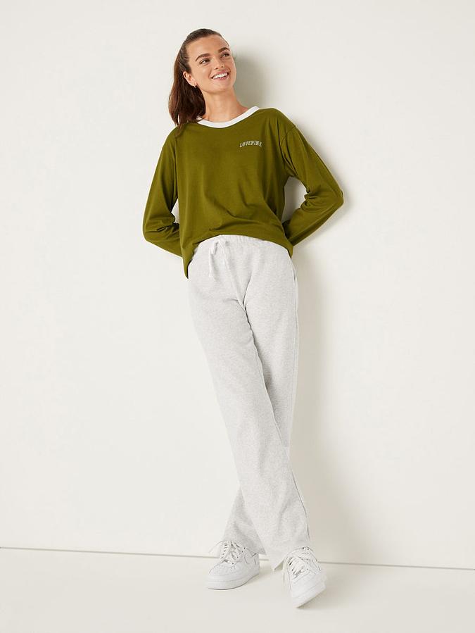 Cotton Long Sleeve Campus Ringer T-Shirt image number 4