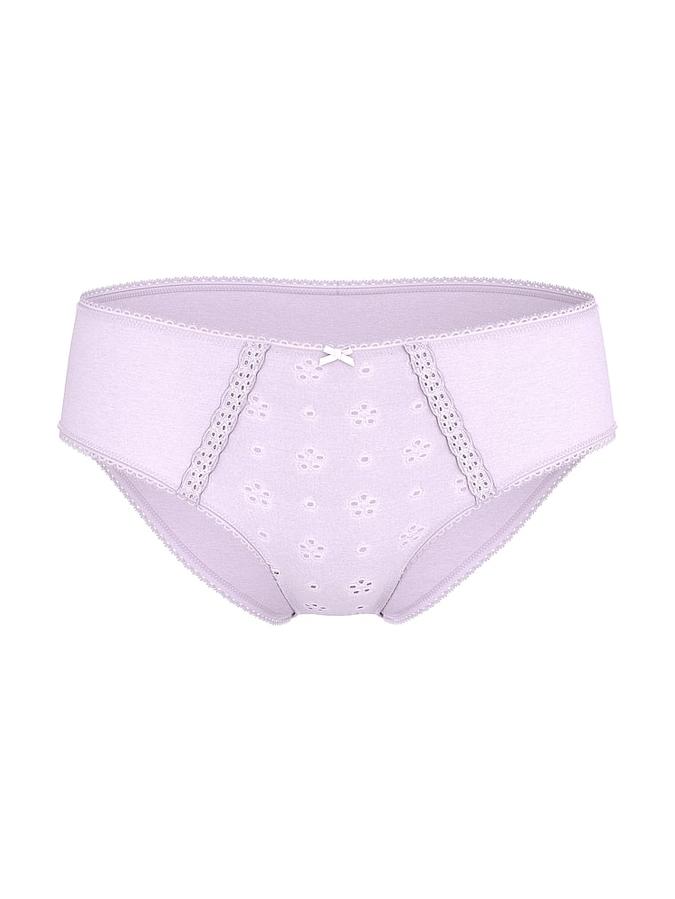 Stretch Cotton Eyelet Hiphugger Panty image number 2