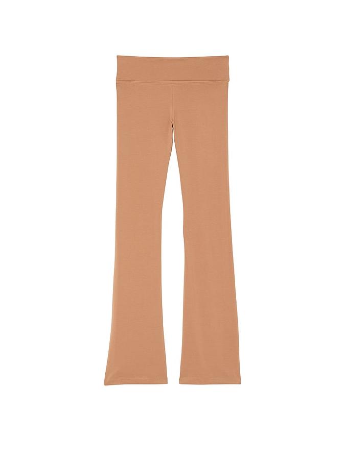 All-Day Cotton Foldover Flare Leggings image number 0