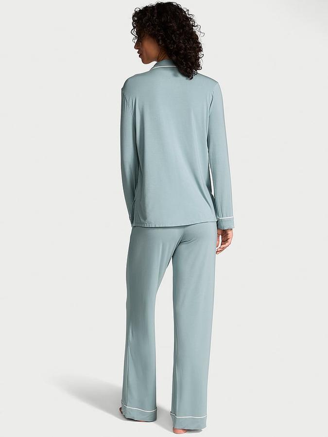 Modal Soft Long Pajama Set image number 1