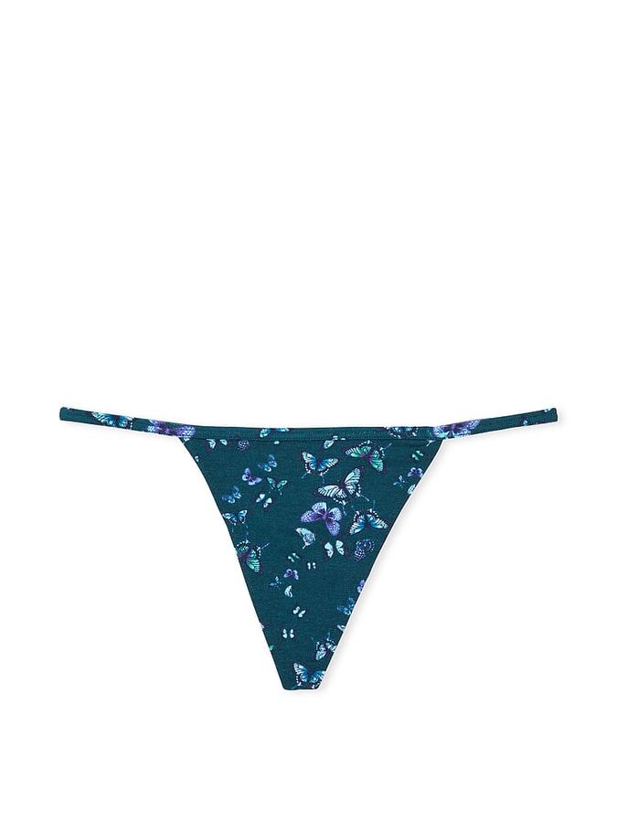 Stretch Cotton V-String Panty