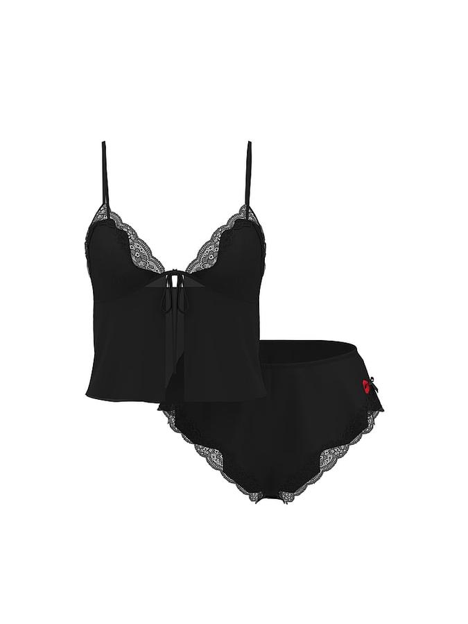 Tease Satin & Chiffon Flyaway Cami Set image number 2