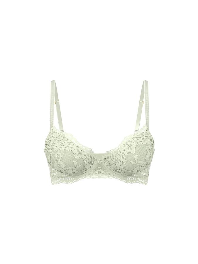 Twinkle Silver Lace Lightly Lined Demi Bra