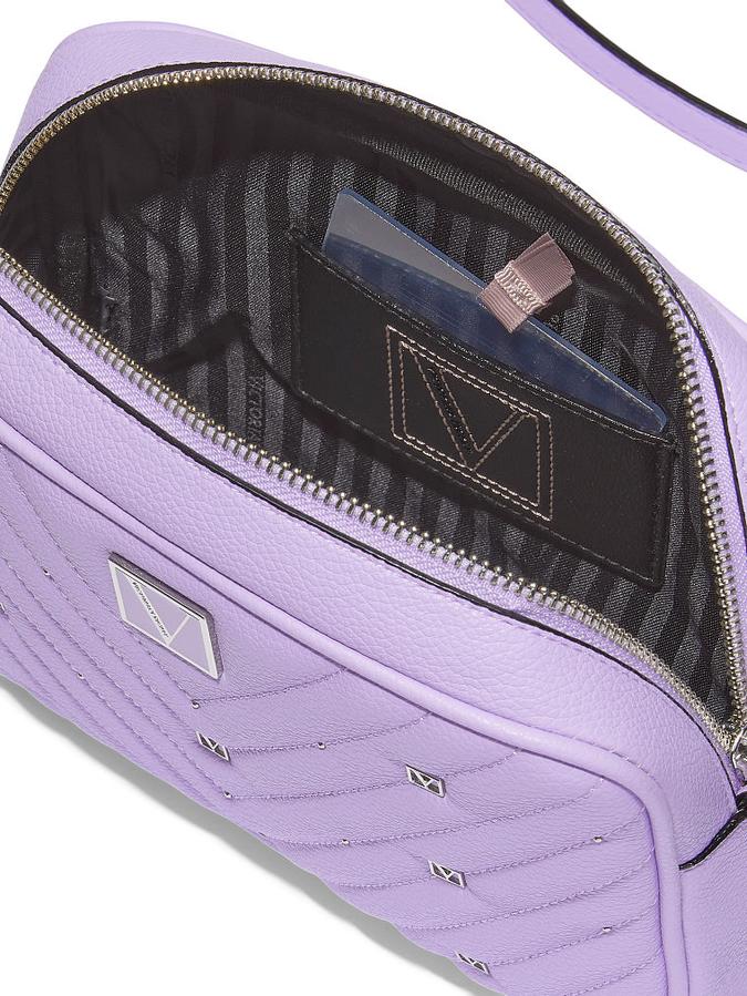 The Victoria Top-Zip Crossbody Bag Lilac image number 2