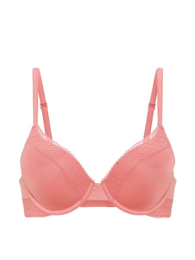 Perfect Shape Lace-Trim Push-Up Bra image number 2