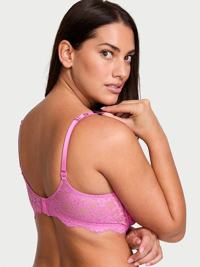 Wicked Twinkle Strap Unlined Lace Balconette Bra image number 1