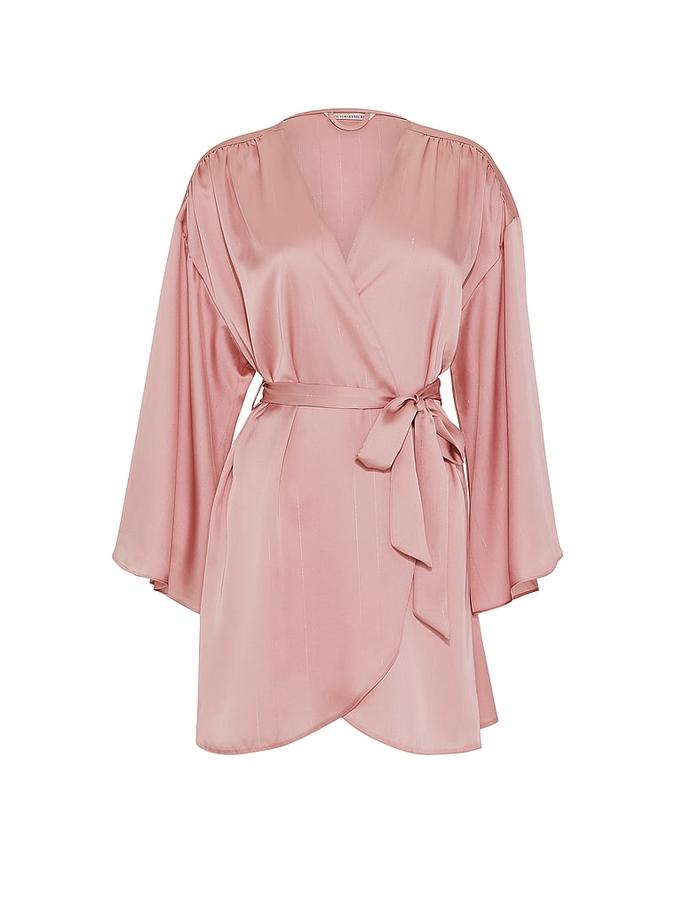 Satin Short Robe image number 2