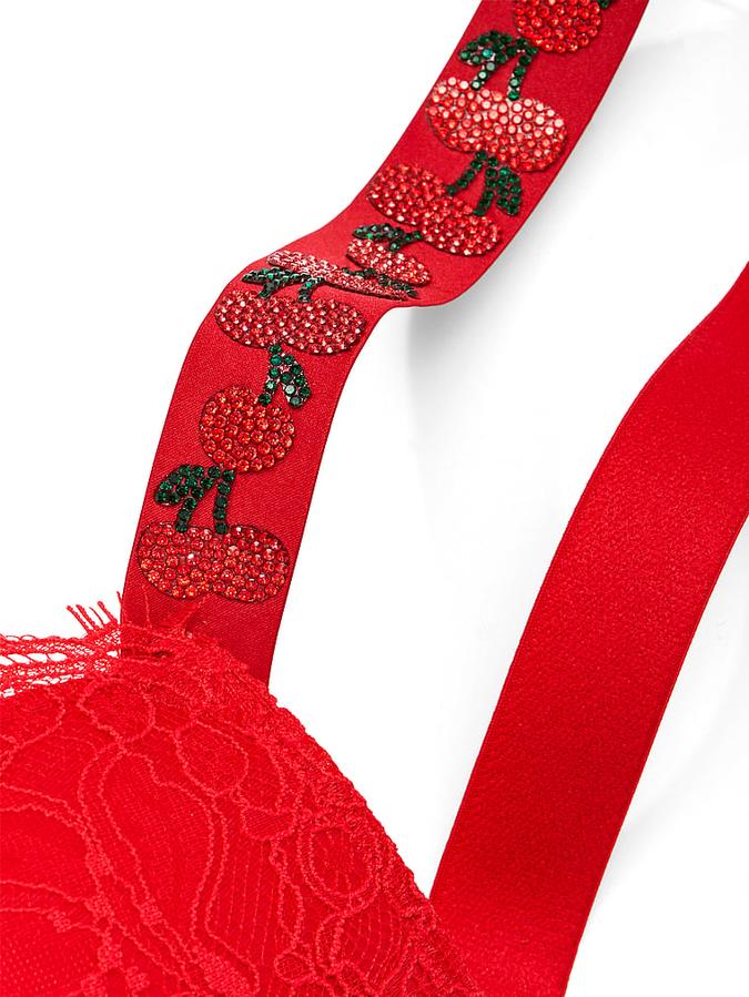 Shine Strap Lace Push-Up Bra image number 3