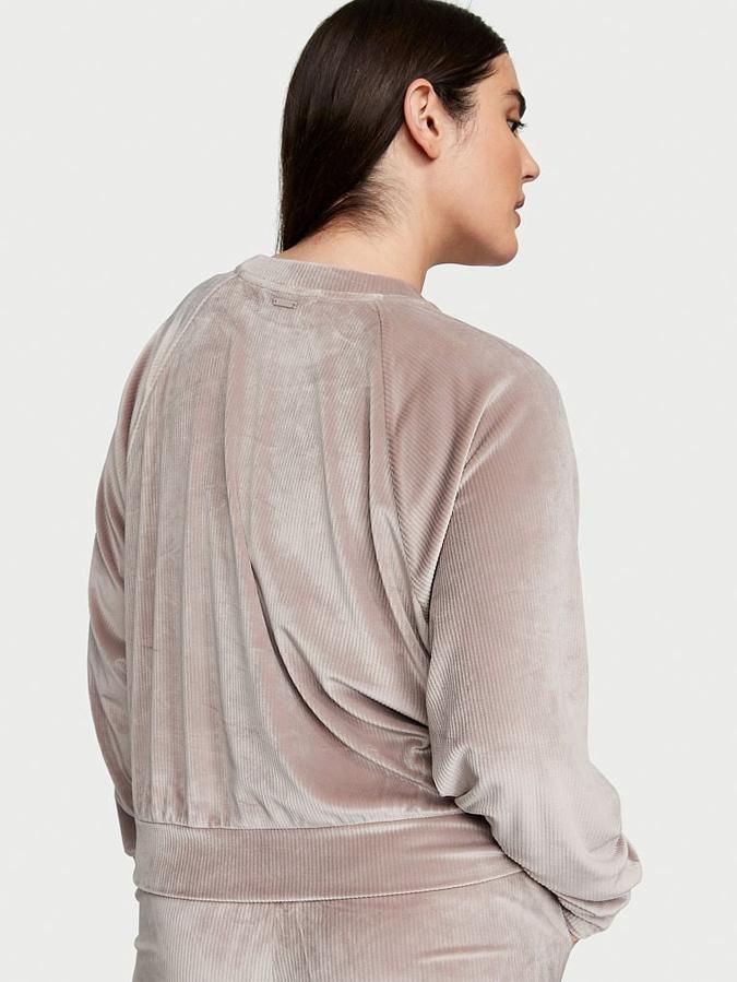 Velour Ribbed Crewneck image number 1