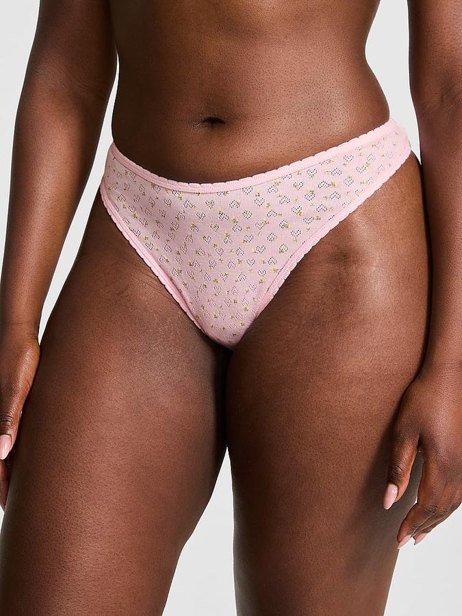 Cotton Thong Panty image number 0