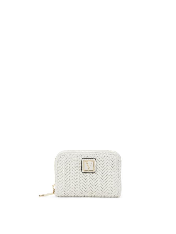 The Victoria Small Wallet Thin Woven White image number 0