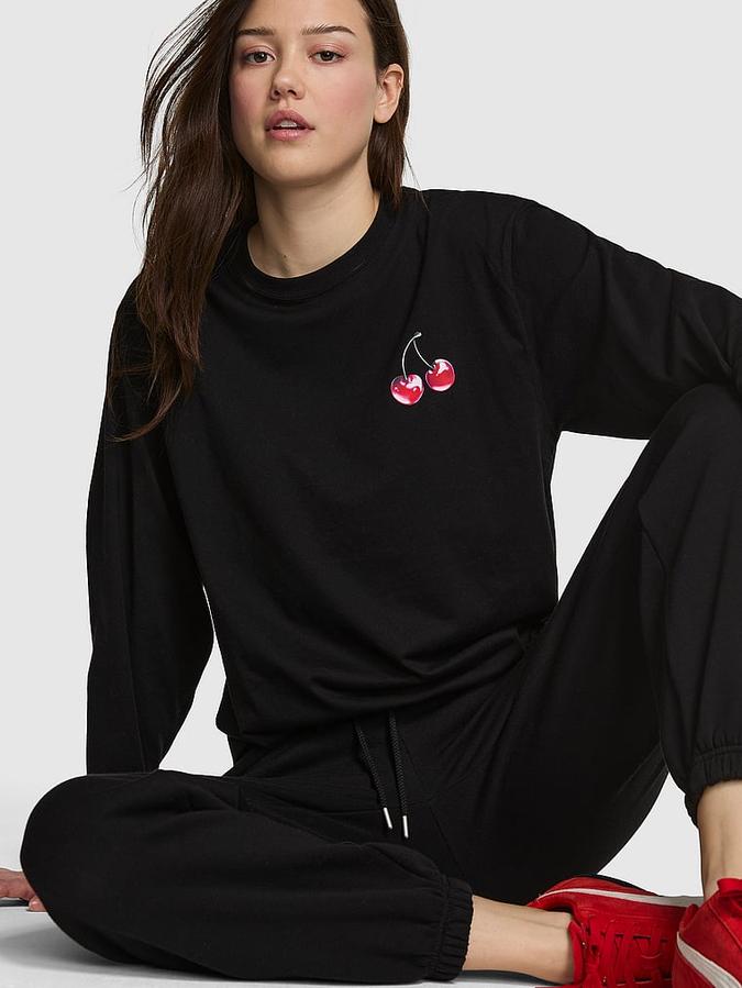 Campus Cotton Long-Sleeve Tee
