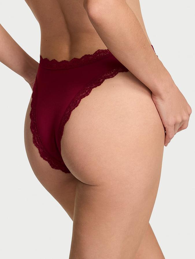 Lace-Trim Brazilian Panty