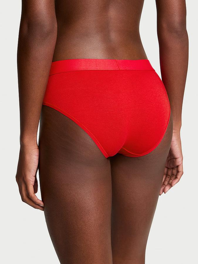 Logo Cotton Shine Patch Hiphugger Panty image number 1