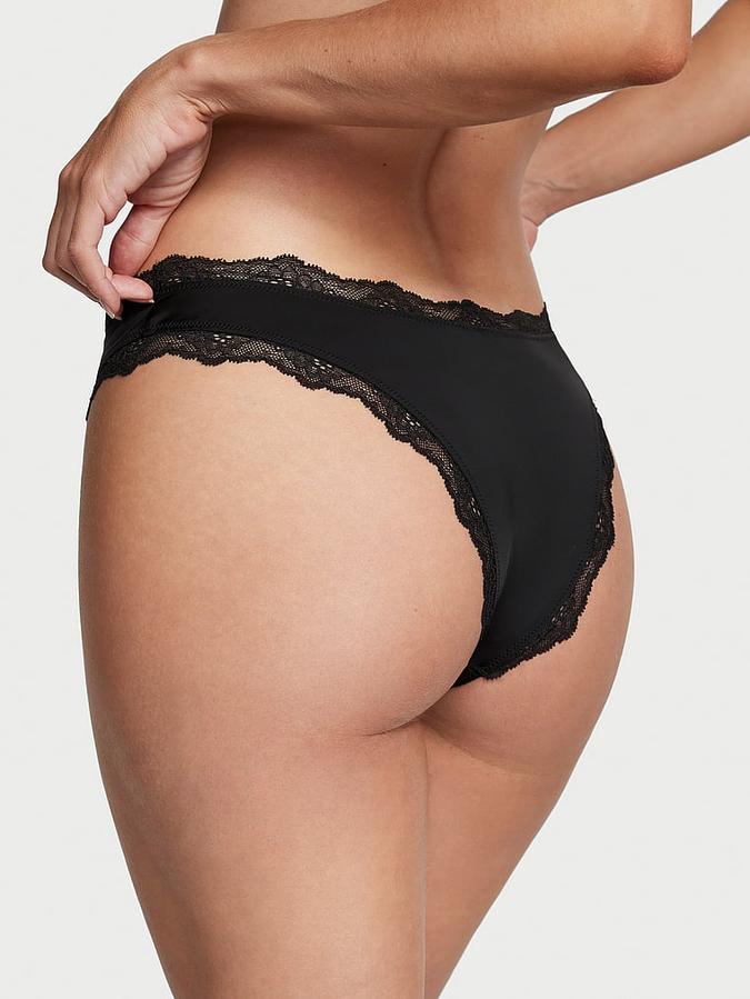 Lace-Trim Brazilian Panty